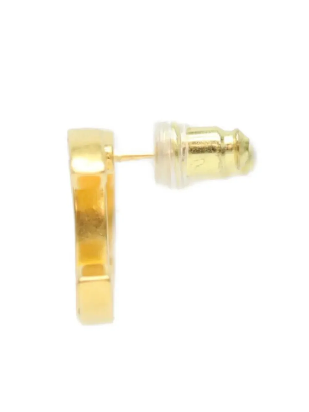 Chanel Cc Logo Earrings Metal Gold-Tone #299614C11B